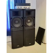 Equipo 4 Bafles 400w Rms + Apx 1200 + Ecualizador 31 Bandas