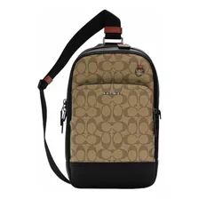 Mochila Pechera Coach Graham Pack In Signature Canvas