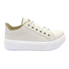 Zapato Zapatillas Mujer Urbana Plataforma Cordones 799 Popys