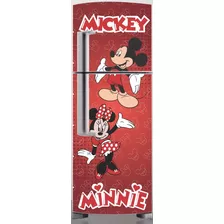 Adesivo Envelopar Porta Da Geladeira Freezer Mickey Minnie