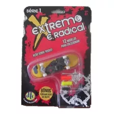 Mini Skate De Dedo Amarelo - Extremo E Radical - Dtc