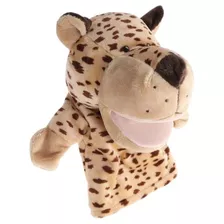 Peluche Títere Leopardo V2 Felpa Suave Animal Alta Calidad 