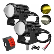 Kit Exploradoras Proyector Nitro Led Bi Color Moto Carro