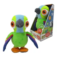 Peluche Musical Granja Zenon Loro Lorito Pepe Repite Camina