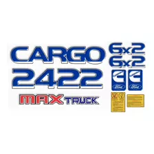 Adesivo Ford Cargo 2422 6x2 Max Truck Emblema Resinado 17635