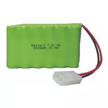 Bateria 7,2v 2500aa Nimh Com Conector Tamya - Brinquedos