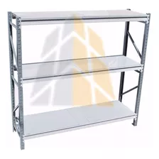 Estantería Rack 2,00x90x2,00 C/3 Niveles + Tablilas P/500kg