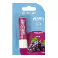 Protetor Solar Labial Uva Fps 15 Com Cor Frutis Isacare 3,5g