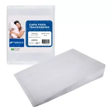 Capa De Travesseiro Antirrefluxo Impermeável 60x80 Fibrasca Cor Branco Liso