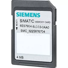 Simatic 6es7954-8lc03-0aa0 Memory Card 4 Mb Siemens Cpu 