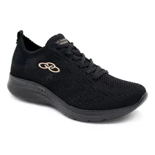 Tênis Esportivo Olympikus Feminino 130g Ultraleve 749 Preto