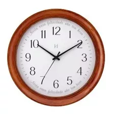 Reloj De Pared Herweg Decorativo Imitación Madera