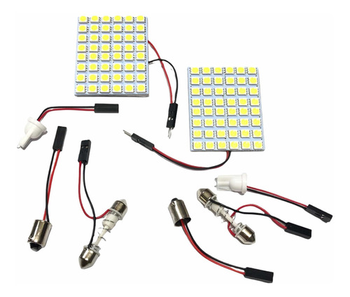 Set 2 Plafn 36 Led Smd 12v Luz Domo Interior Auto Camioneta Foto 2