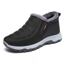 Botines De Invierno Para Hombre, Piel Afelpada, Cálidos, Par