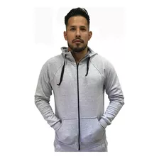 Campera Lisa De Algodon Frisa Capucha Talles Especiales