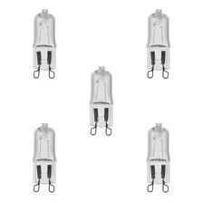 5 Lâmpada Halógena G-9 P/fogões E Fornos Elétricos 25w 220v