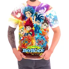 Camiseta Camisa Beyblade Burst Valt Aoi Desenhos Infantil 06