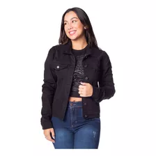 Jaqueta Jeans Feminina Max Denim Preto