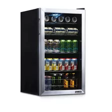 Frigobar Newair 126 Latas Mini Refrigerador Acero Luz Xtrm C