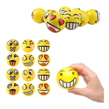 24 Pelotas Emoji Antiestres De Esponja Sueves