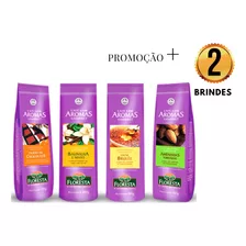 Kit 4 Cafés Gourmet 1 De Cada Sabor Aromas - Em Pó ( 100gr)