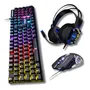 Terceira imagem para pesquisa de kit teclado e mouse mecanico gamer switch blue led rgb t60