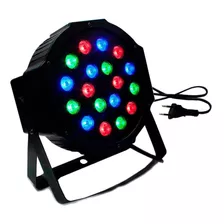 Canhão Refletor Led 18 Leds Rgb Bivolt - Preto