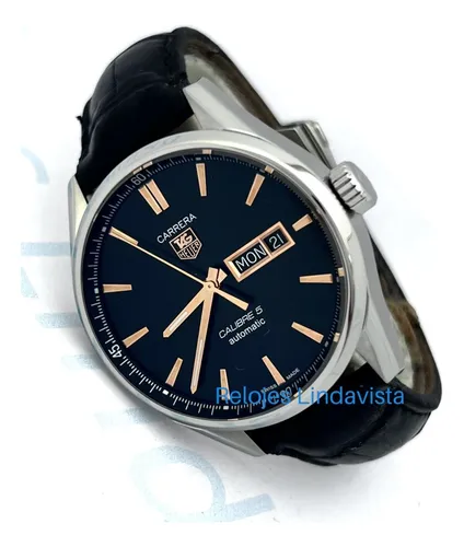 Tercera imagen para búsqueda de reloj tag heuer carrera calibre 17 rs2 negro piel cuarzo