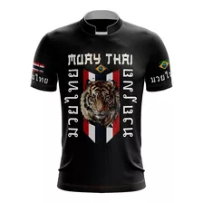 Camisa Muay Thai Tiger Elite Camiseta Kick Boxing Luta Treno