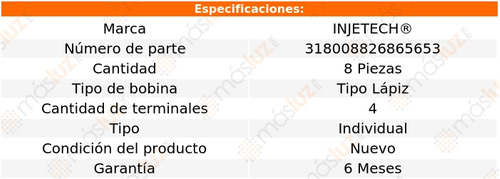 8 Bobinas Audi R8 8 Cil 4.2l 2008/2012 Injetech Foto 2