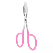 Mini Pinza Tijera P/ Depilar Cejas Rosa - Curtis 