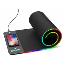 Mouse Pad Gamer Cargador Inalambrico Contorno Rgb Calidad