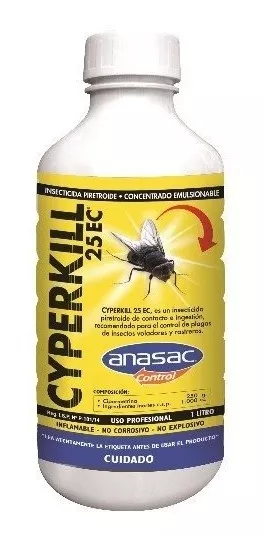 Insecticida Cyperkill 25 Ec 1lt Anasac
