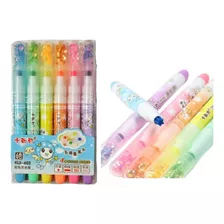 Set Marca Textos Papeleria Kawaii Scrapbook Resaltadores