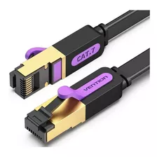 8 Mts. Cat7 De 10 Gbps. Cabo Vermelho Lan Rj45 Plano/plano. Venção