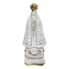 Imagem De Nossa Senhora Aparecida 25cm Gesso Escultura Decor