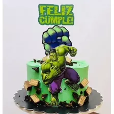 Topper Increible Hulk Adorno Torta Imprimible Personalizado