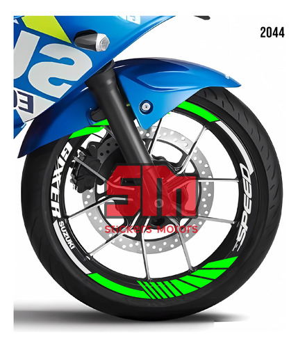 Stickers Reflejantes Para Rin De Moto Suzuki Gixxer Nid 2044 Foto 9