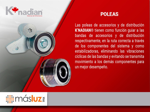 1- Polea Gua Accesorios Loca Summit L4 1.8l 92 K-nadian Foto 4