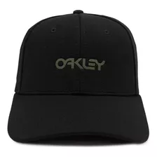 Boné Masculino Oakley 6 Panel Stretch Metallic Hat Preto