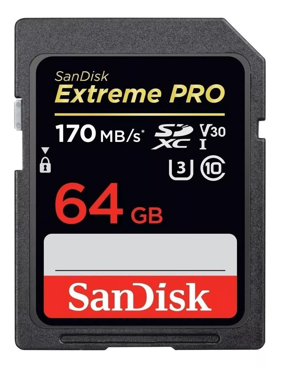 Tarjeta De Memoria Sandisk Sdsdxxy-064g-gn4in Extreme Pro 64gb
