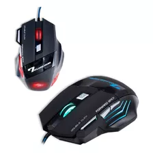 Mouse Gamer 7d Gaming Luces Led Rgb 7 Botones Usb Graduable