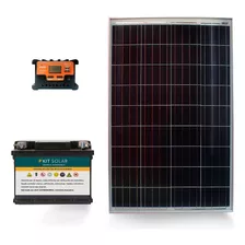 Kit Solar 12v Panel Con Batería Solar Fácil Instalación 12ax