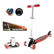 Scooter Kick Escualizable Monopatin Patineta Rueda Iluminada