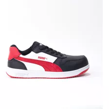 Tenis Seguridad Puma P024 Hombre Negro Dieléctricos Trabajo