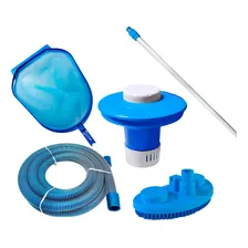 Kit Para Limpeza De Piscina Inflável Ou Estrutural Aspirador