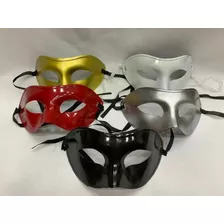 50 Máscaras Venezianas Lisas Baile Luxo 5 Cores