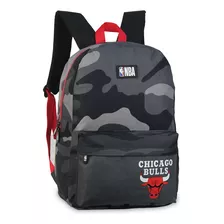 Mochila Nba Chicago Bulls Urbana Escolar Universitaria Secundarios Adolescente Color Camuflado