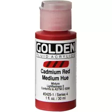  Fluid Acrylic Paint Ouncecadmium Red Medium Hue