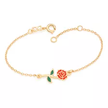 Pulseira Flor Da Bela 16 Cm Rommanel 552147 Gb